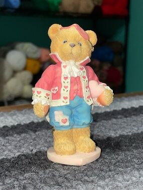 Vintage Cherished Teddies "Darrel: Love Unveils A Happy Heart" figurine